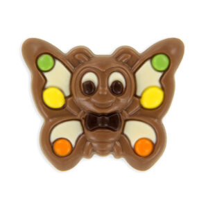Chocolade vlinder met gezichtje
